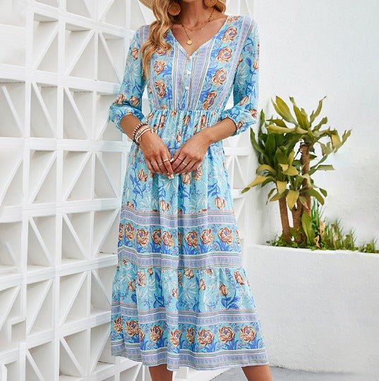 Marino Coastal Bohemian Dress