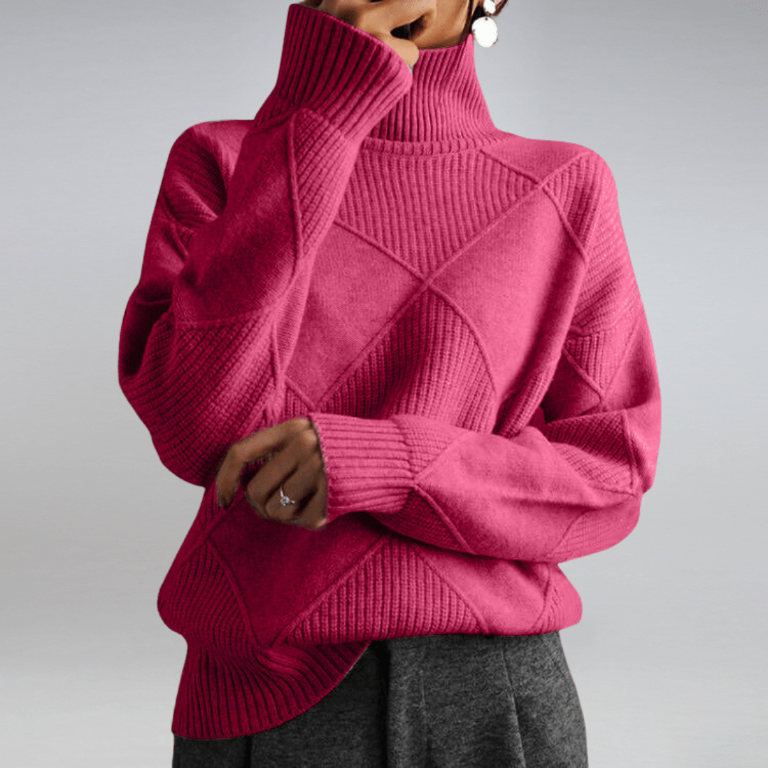 Reyna Classic Turtleneck Sweater for Effortless Everyday Style