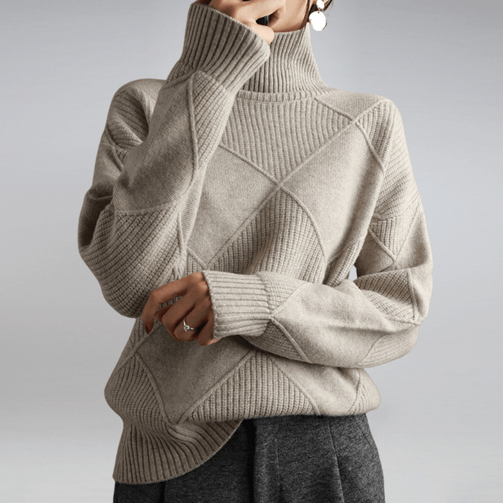 Reyna Classic Turtleneck Sweater for Effortless Everyday Style