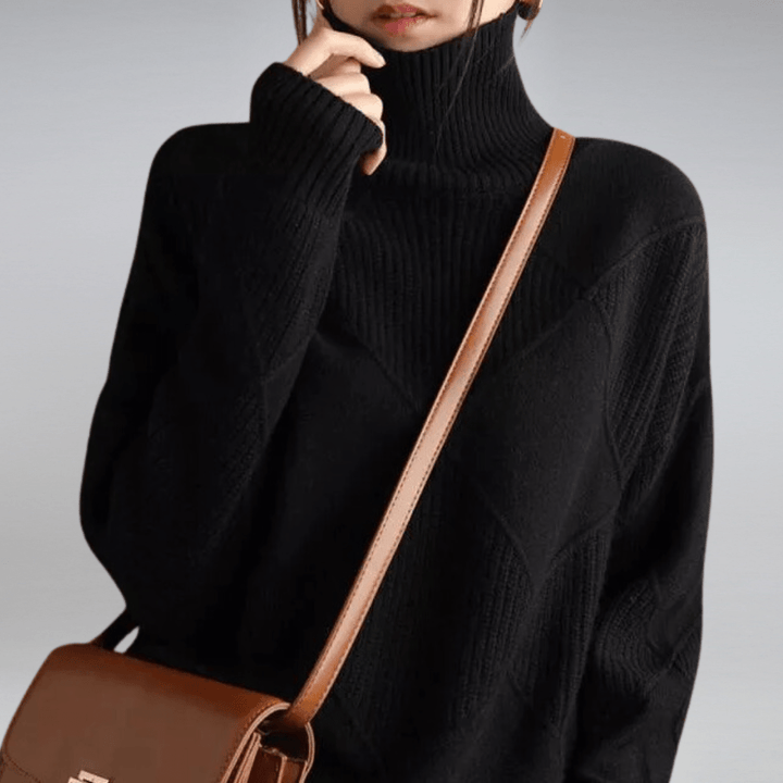 Reyna Classic Turtleneck Sweater for Effortless Everyday Style