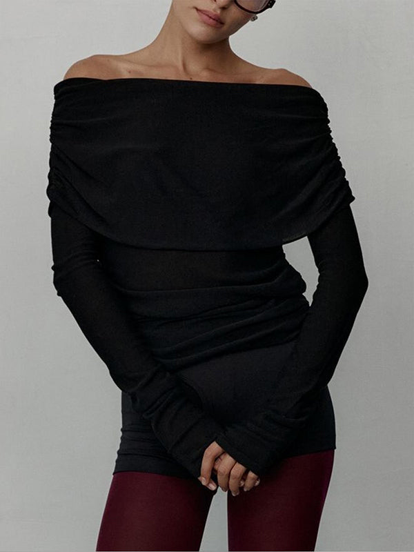 Erica Elegant Off-Shoulder Sweater