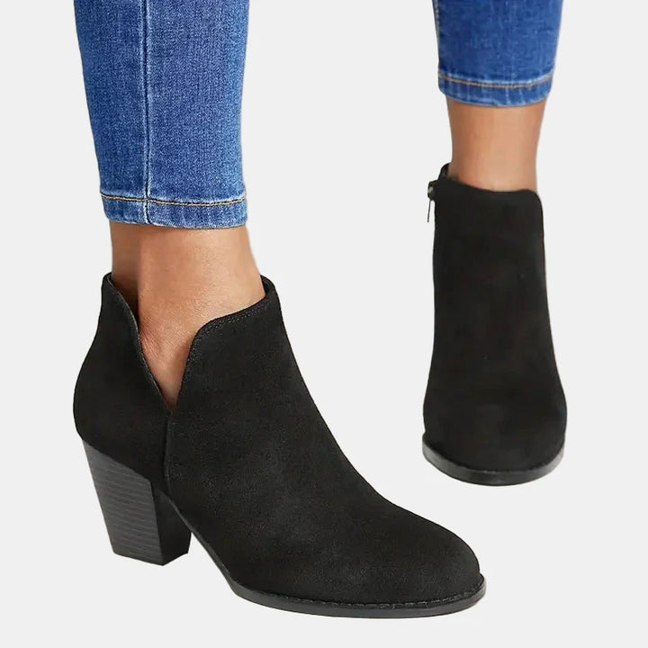 Hailey Chunky Heel Ankle Boots