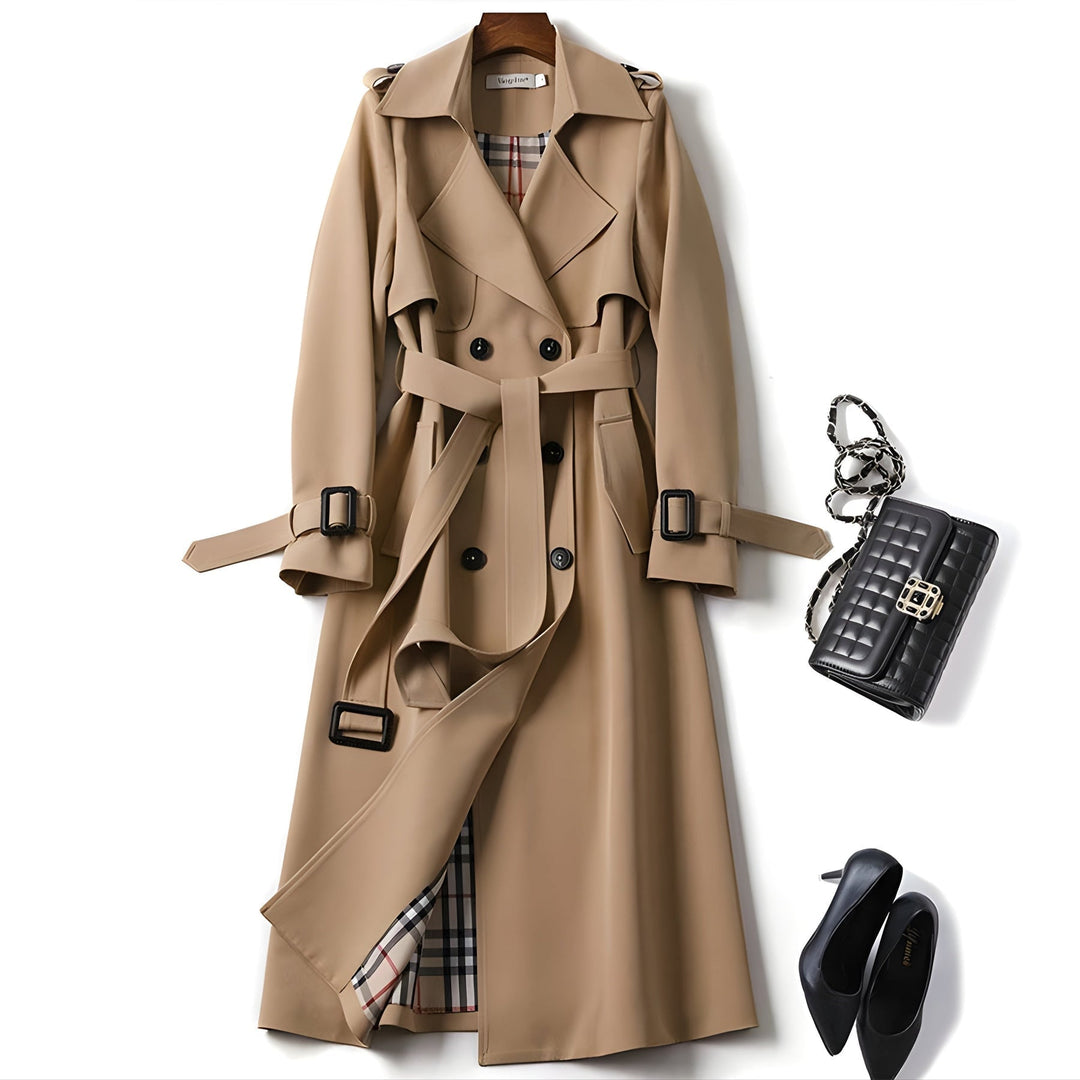 Chic Jade Trench Coat