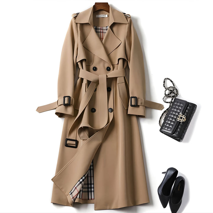 Chic Jade Trench Coat