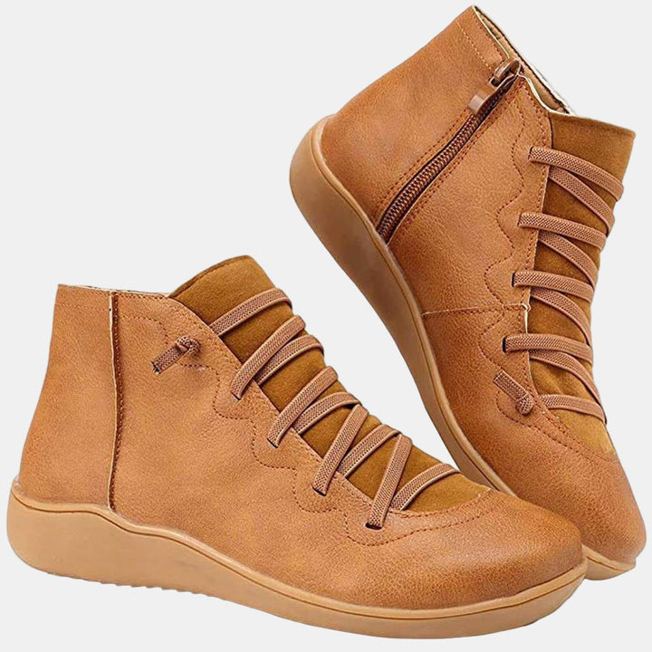 Riley Lace-Up Ankle Booties