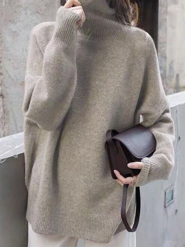 Cozy Heather Turtleneck Sweater