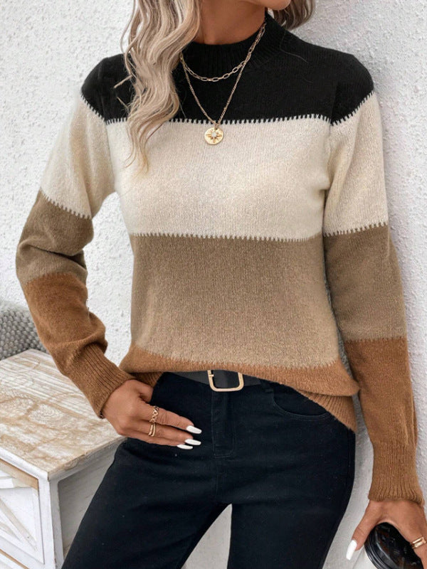 Zoey Colorblock Knit Sweater