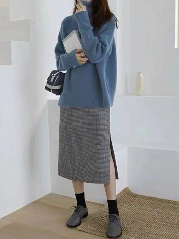 Cozy Heather Turtleneck Sweater