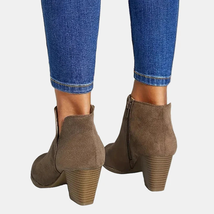 Hailey Chunky Heel Ankle Boots
