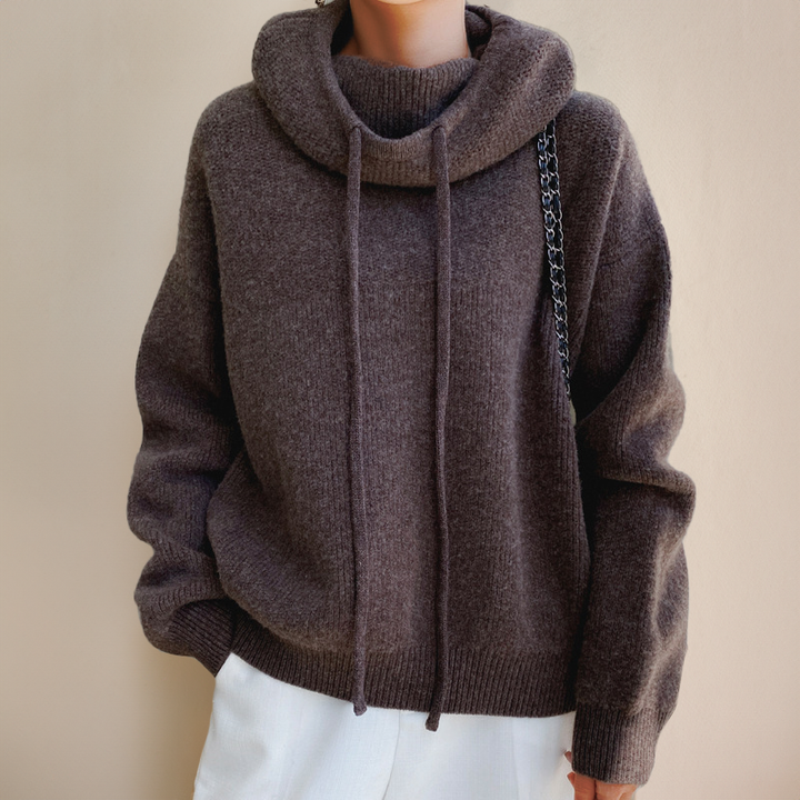 Eva Drawstring Knit Sweater