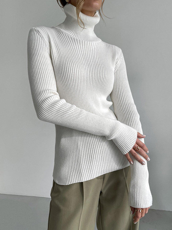 Celeste Ribbed Turtleneck Sweater