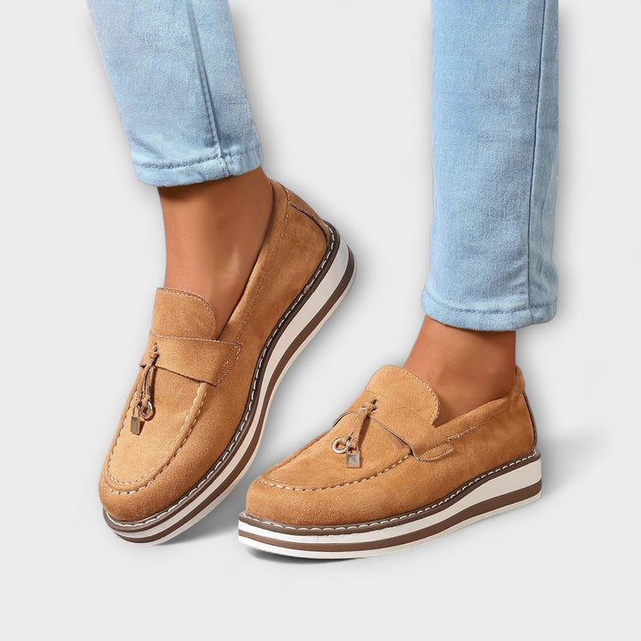 Halo Round Toe Casual Loafers