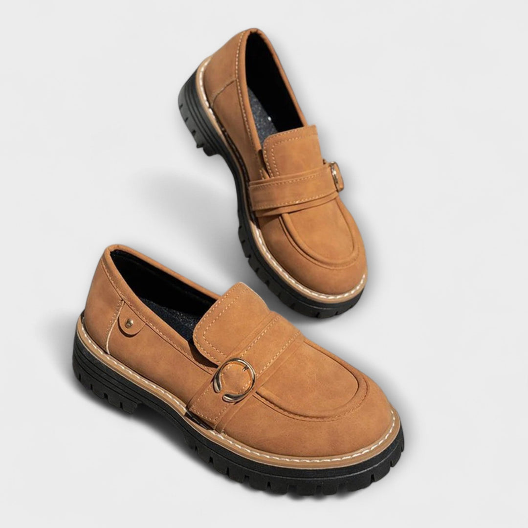 Lora Round Toe Casual Loafers