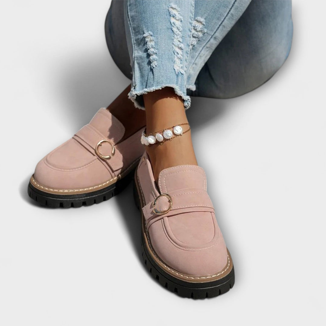 Lora Round Toe Casual Loafers