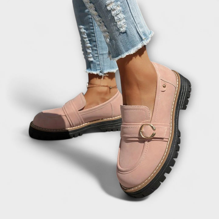 Lora Round Toe Casual Loafers