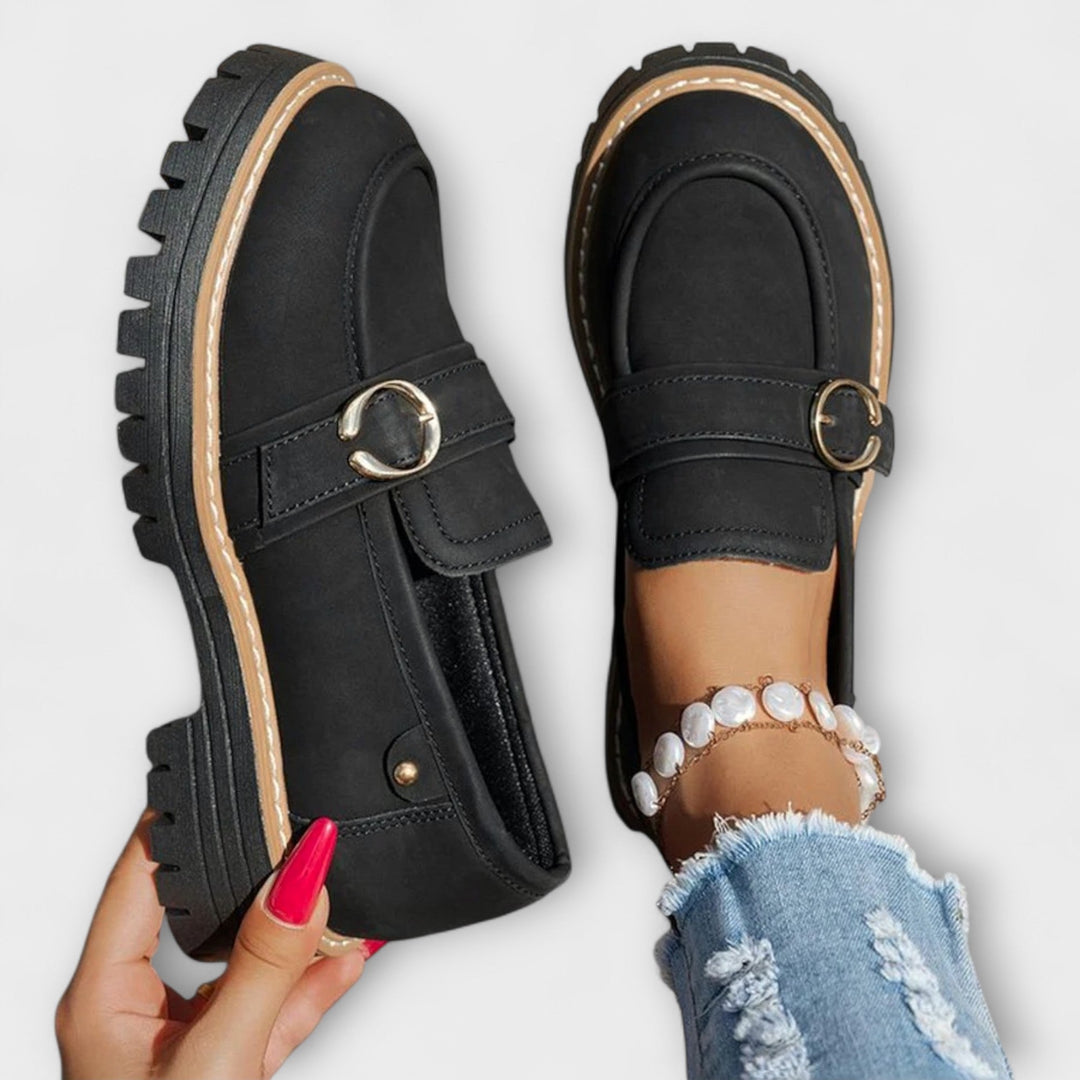 Lora Round Toe Casual Loafers