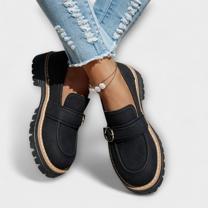 Lora Round Toe Casual Loafers