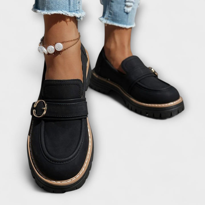 Lora Round Toe Casual Loafers