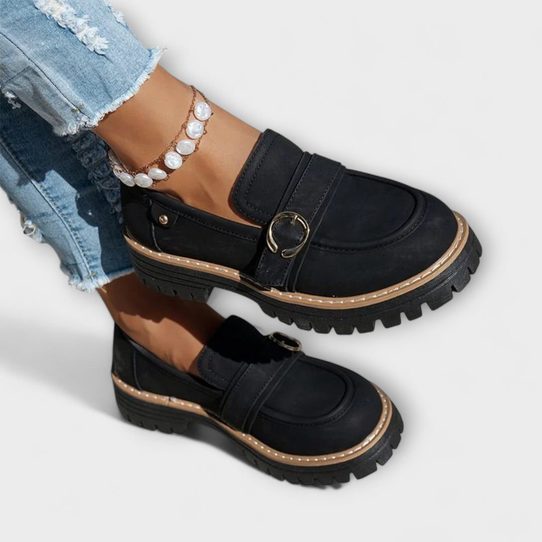 Lora Round Toe Casual Loafers