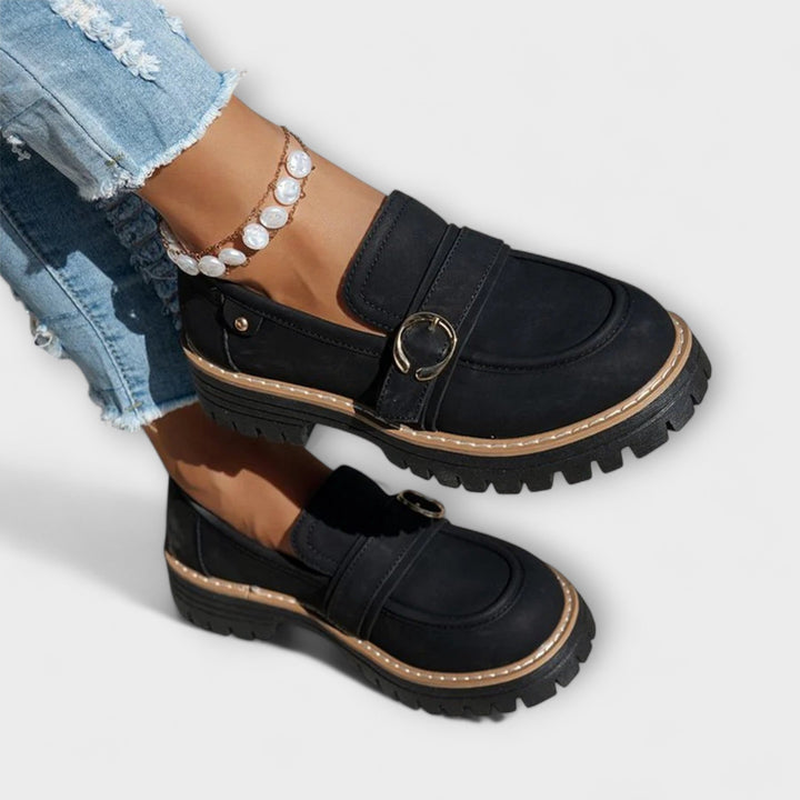 Lora Round Toe Casual Loafers