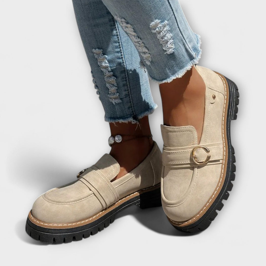 Lora Round Toe Casual Loafers