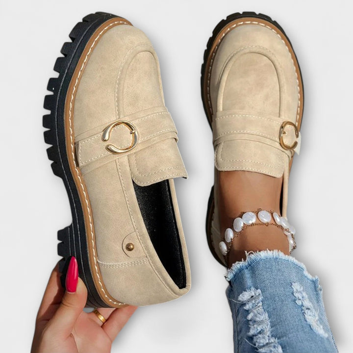 Lora Round Toe Casual Loafers