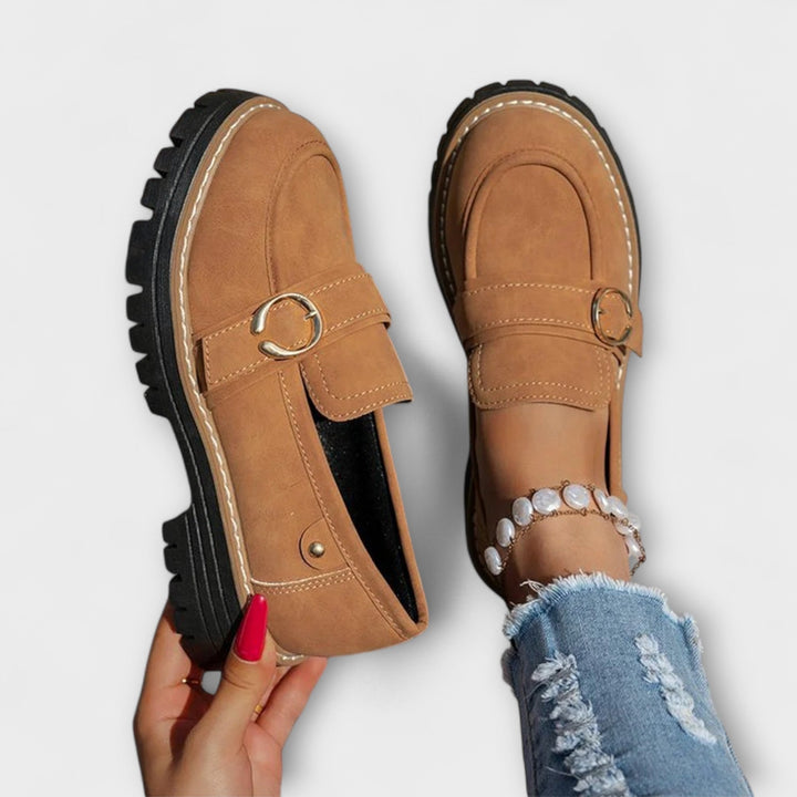 Lora Round Toe Casual Loafers