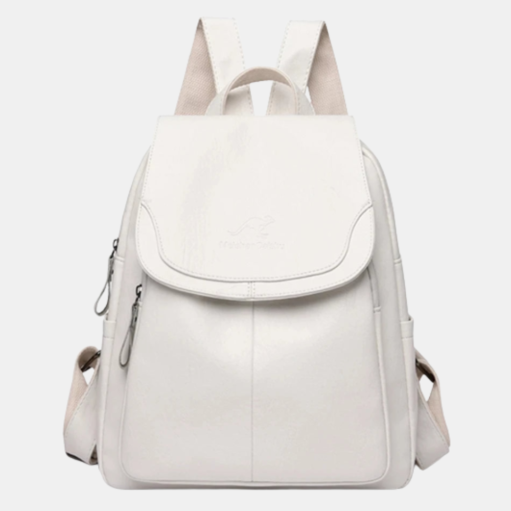 Isabella Anti-Theft Leather Backpack