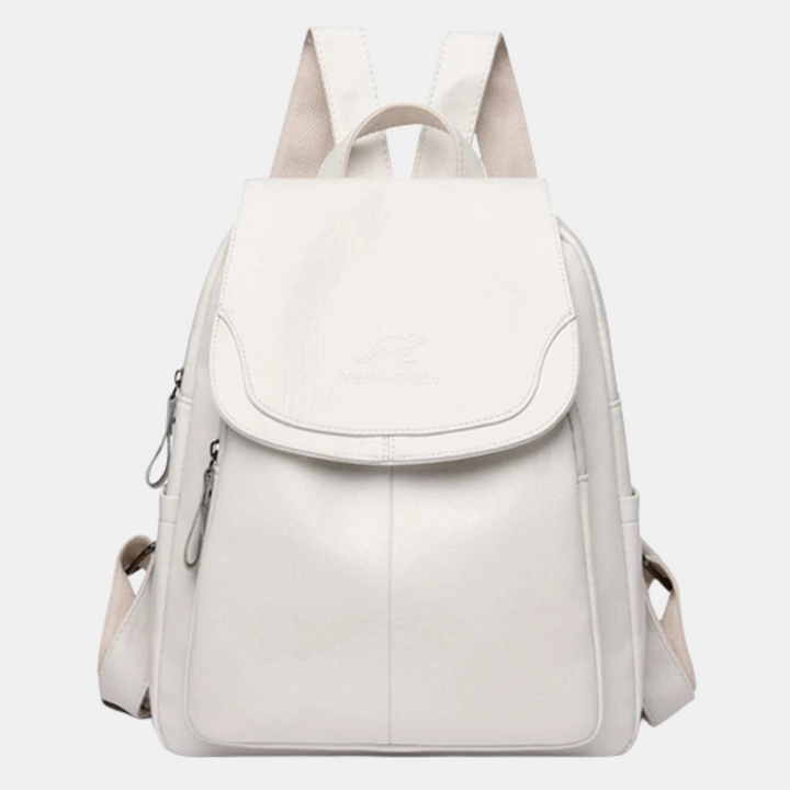 Isabella Anti-Theft Leather Backpack