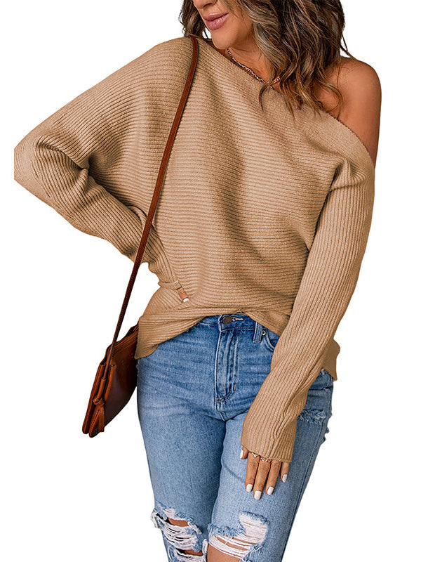 Leah Off-the-Shoulder Knit Sweater