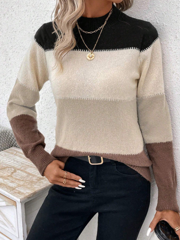 Zoey Colorblock Knit Sweater