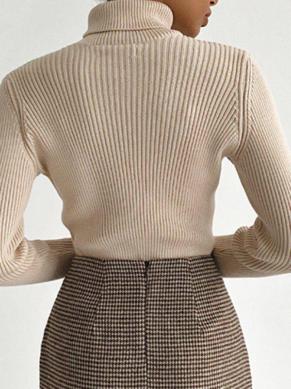 Celeste Ribbed Turtleneck Sweater