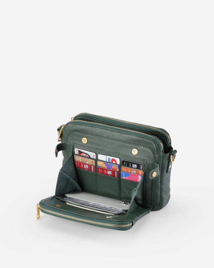 Jennie Chic Triple-Layer Crossbody Bag