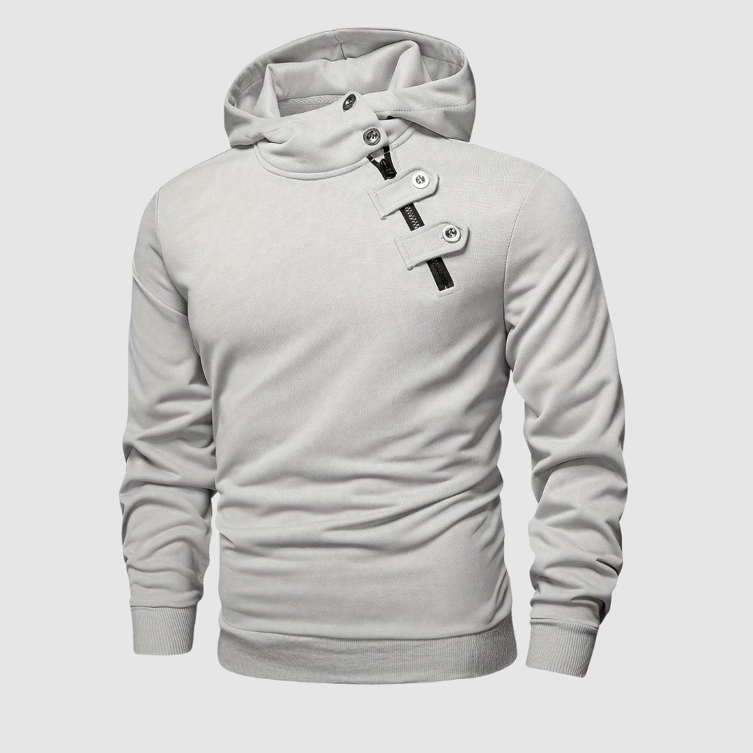 Nolan Button-Front Hoodie
