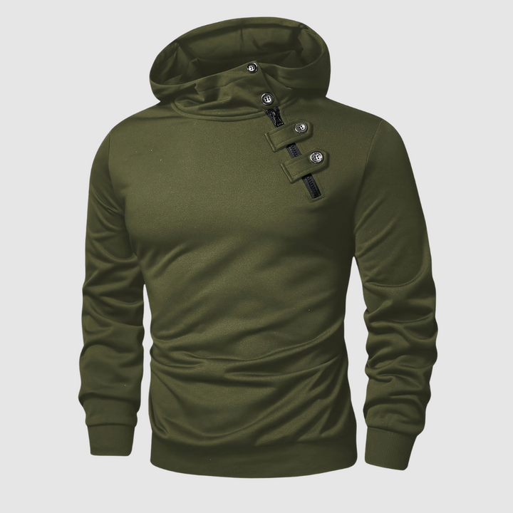 Nolan Button-Front Hoodie