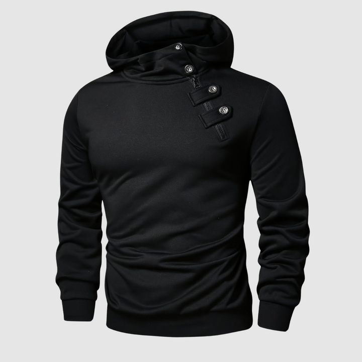 Nolan Button-Front Hoodie