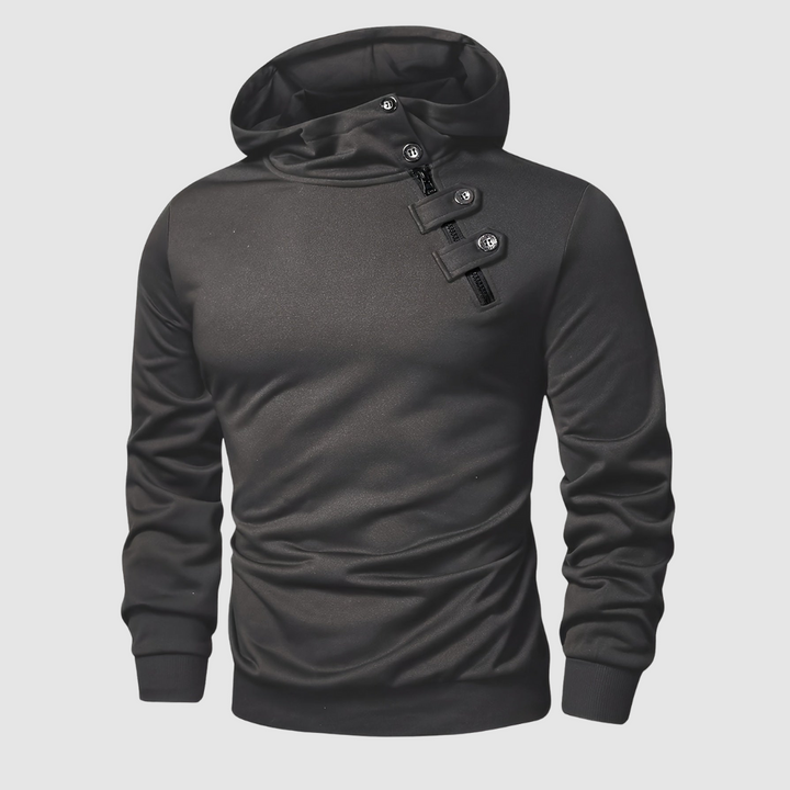 Nolan Button-Front Hoodie