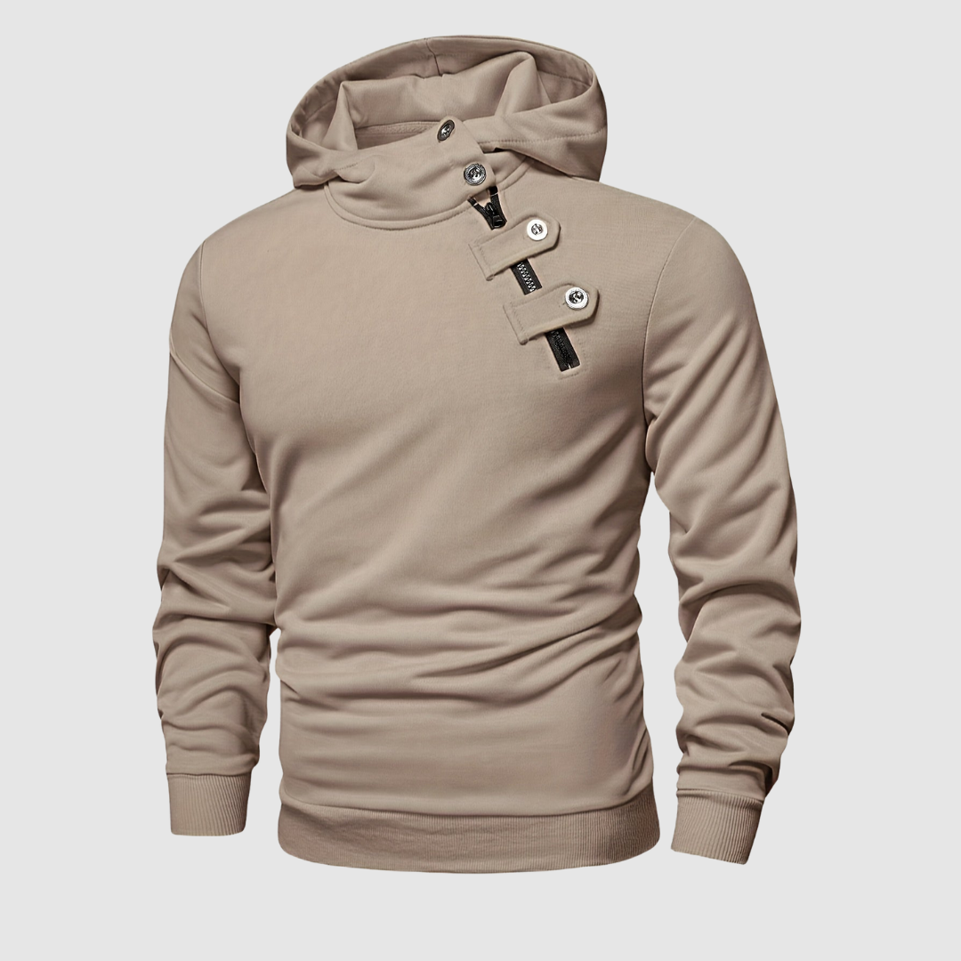 Nolan Button-Front Hoodie