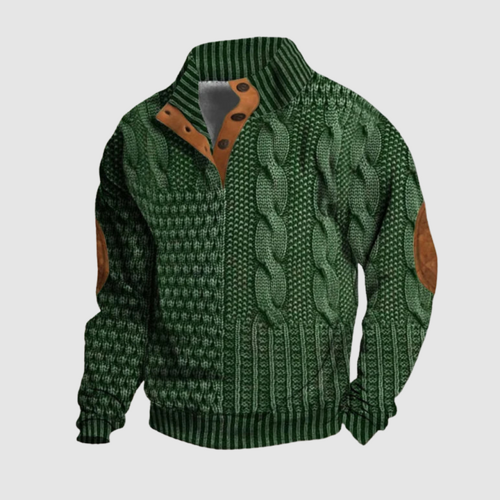 Alden Patchwork Knit Sweater