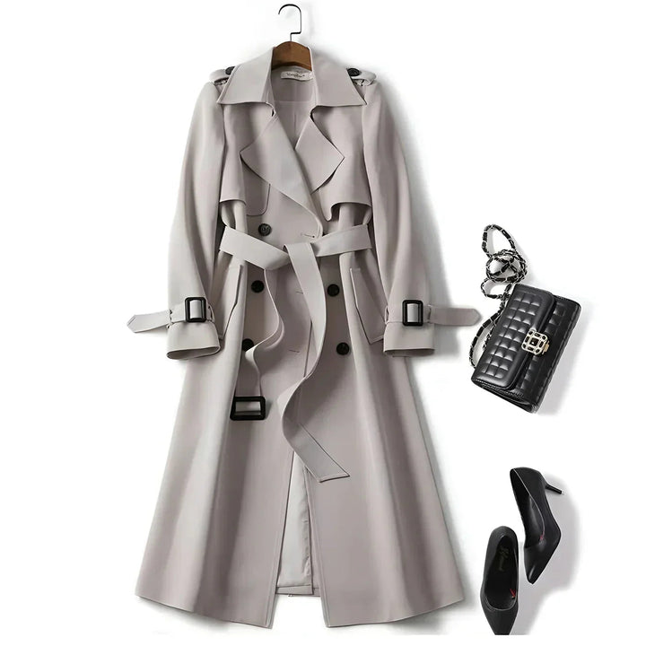 Chic Jade Trench Coat