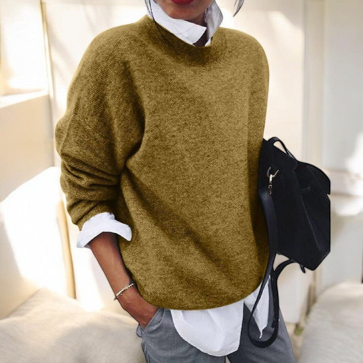 Serenity Classic Knit Sweater in Black