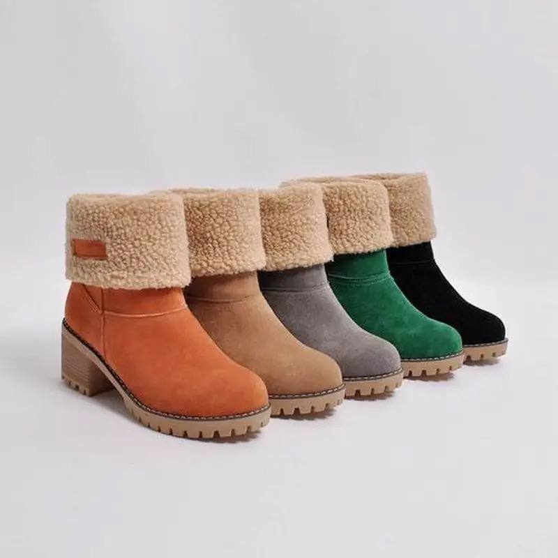 Wool Mid-Calf Boots