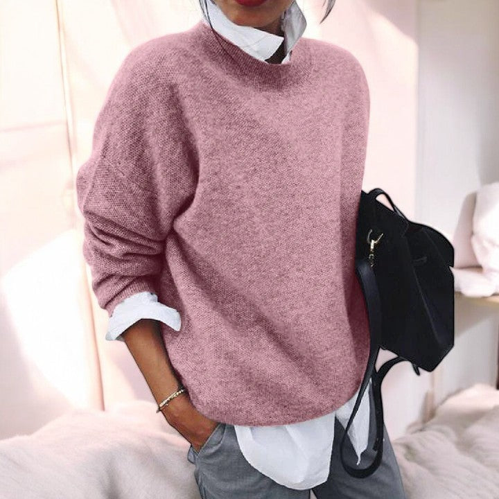 Serenity Classic Knit Sweater in Black