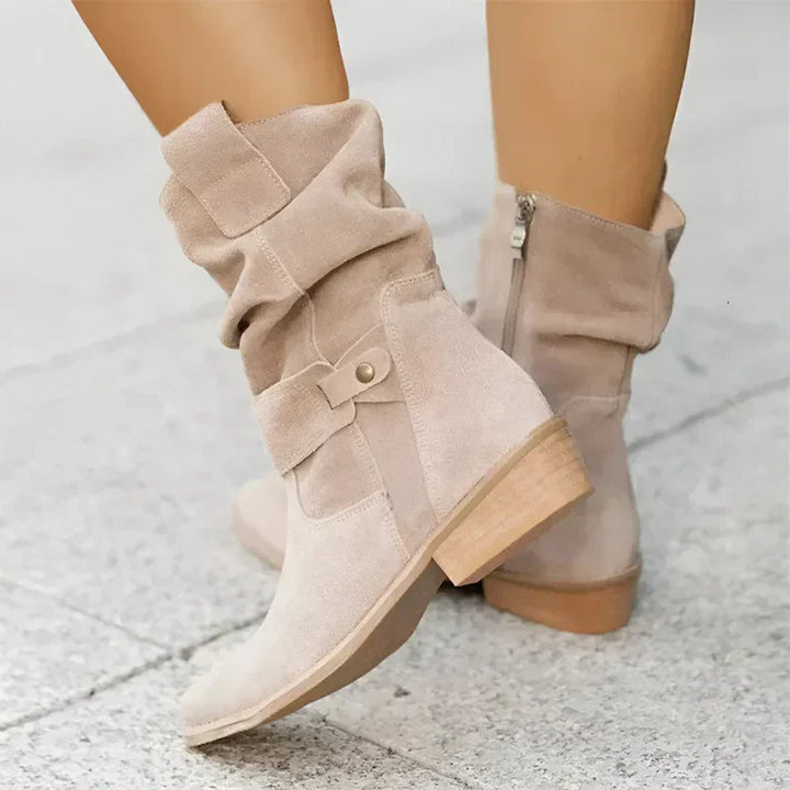 Francince Ankle Boots with Low Heel