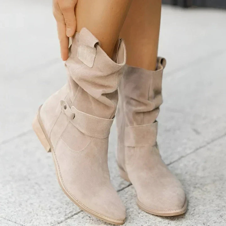 Francince Ankle Boots with Low Heel