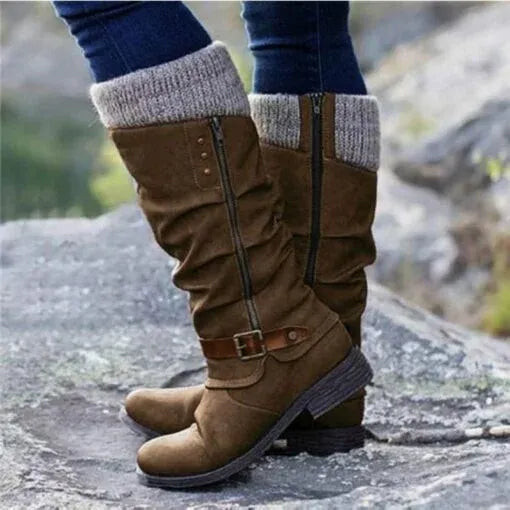 Side Zipper Ankle Boots