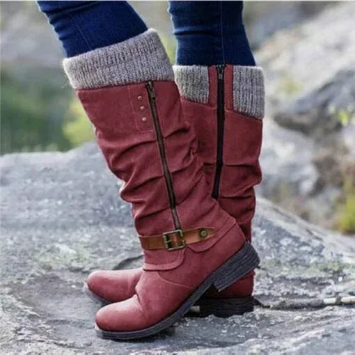 Side Zipper Ankle Boots