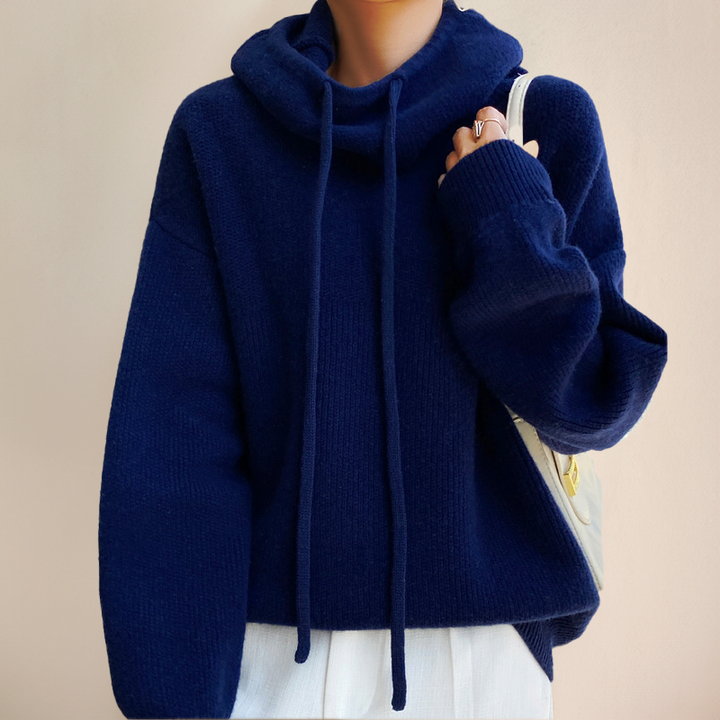Eva Drawstring Knit Sweater