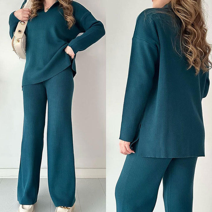 Erin V-Neck Casual Matching Set