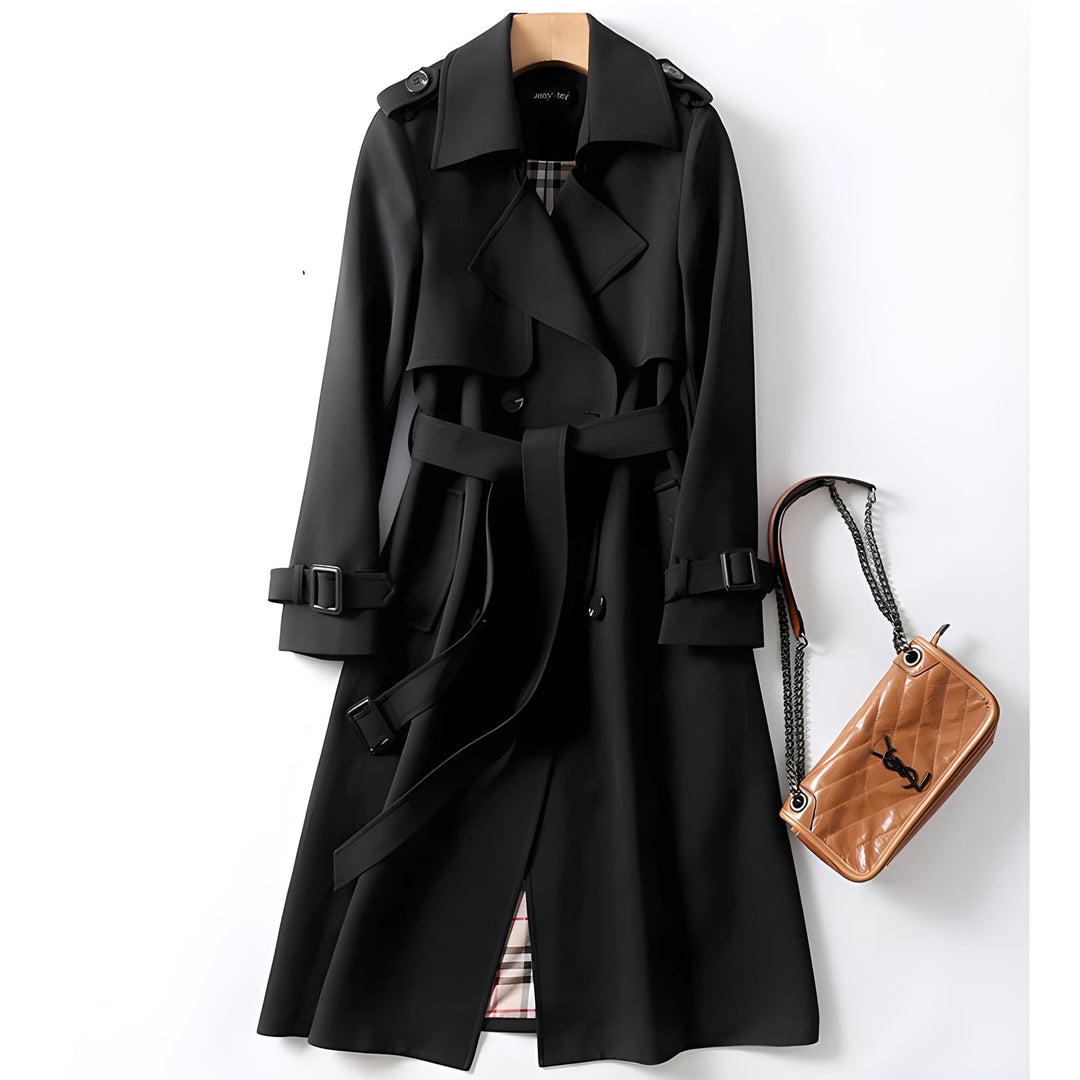 Chic Jade Trench Coat